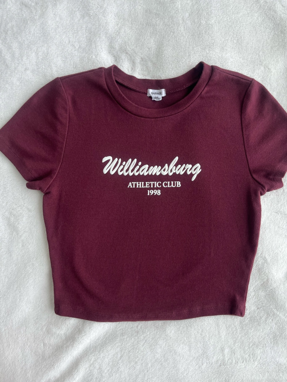 Garage Burgundy Short Sleeve Tee